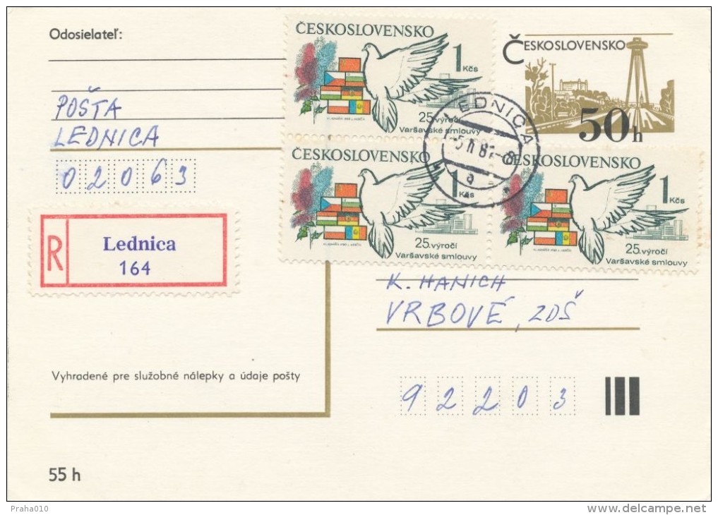 I2885 - Czechoslovakia (1981) 020 63 Lednica - Lettres & Documents