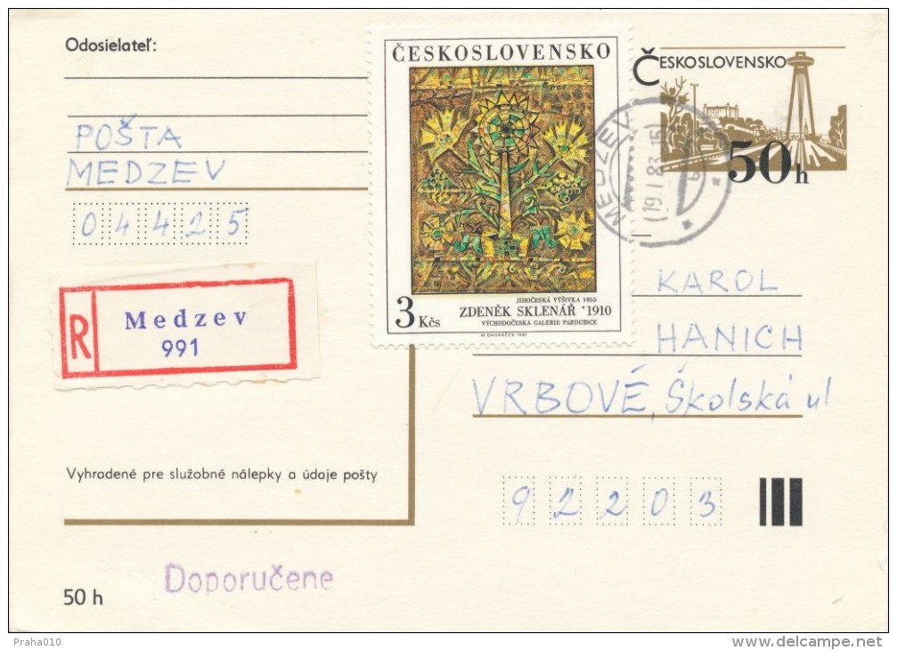 I2894 - Czechoslovakia (1983) 044 25 Medzev - Lettres & Documents