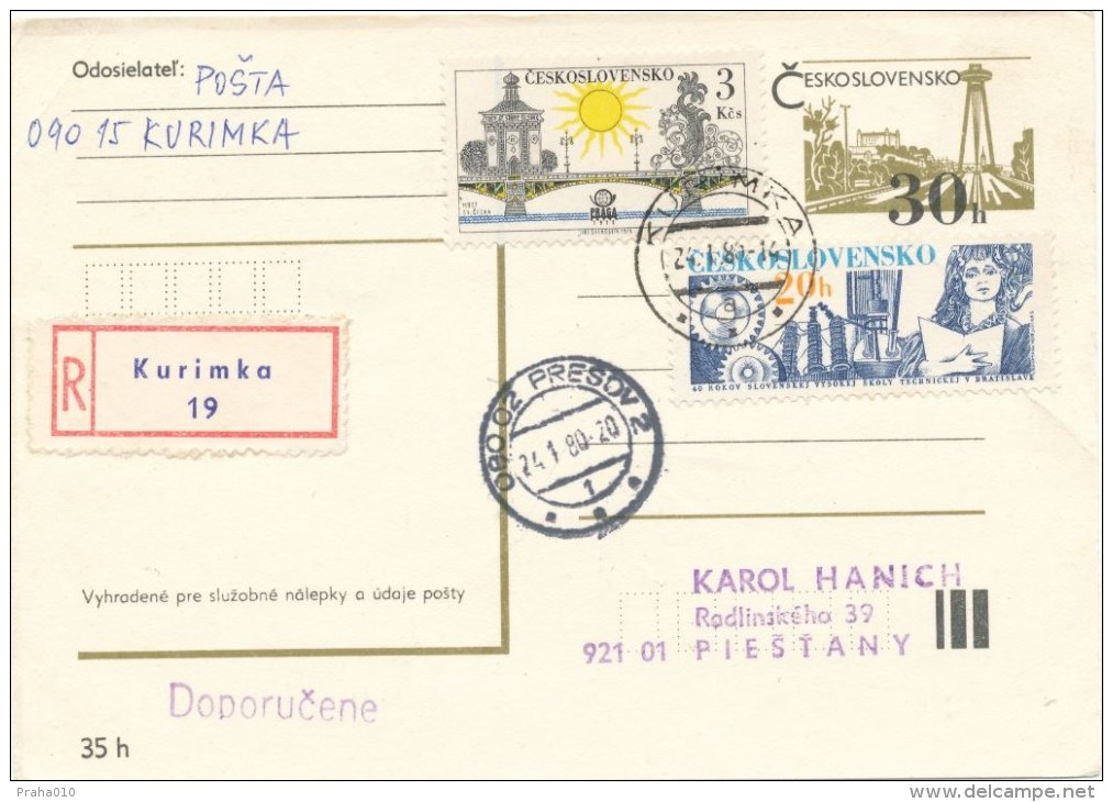 I2896 - Czechoslovakia (1980) 090 15 Kurimka - Lettres & Documents