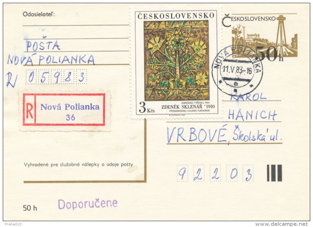 I2903 - Czechoslovakia (1983) 059 83 Nova Polianka - Lettres & Documents