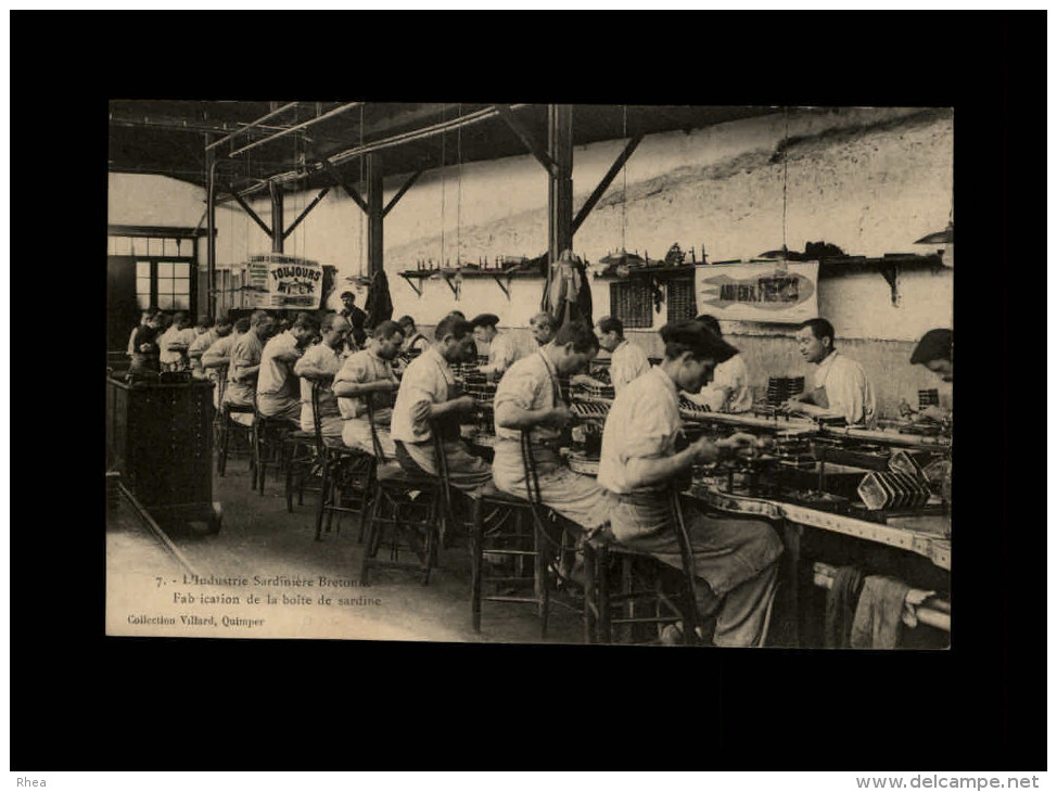 29 - DOUARNENEZ - Industrie Sardinière - Fabrication Des Boites - Conserverie - Sardines - AMIEUX - Douarnenez