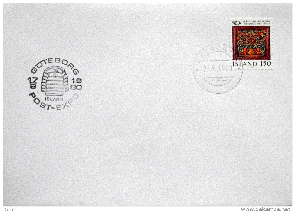 Iceland 1980 NORDEN  MiNr.556     Special Cancel Cover     ( Lot 2996 ) - Covers & Documents