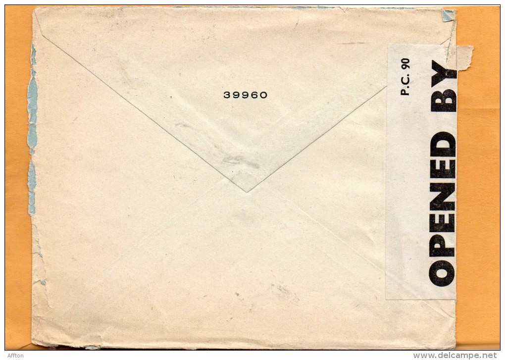 Switzerland 1941 Censored Cover Mailed To USA - Cartas & Documentos