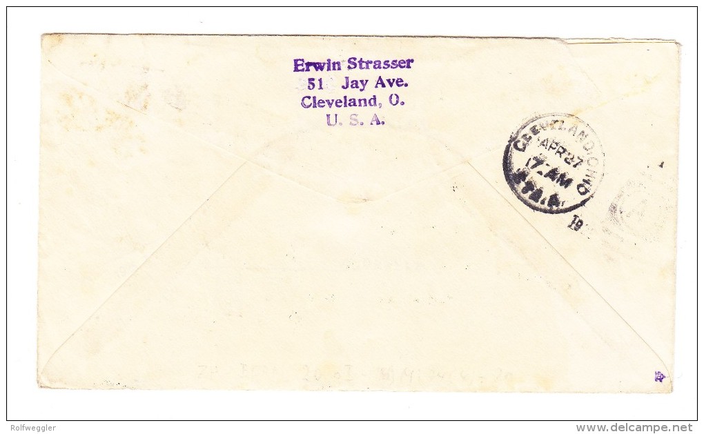 1925 - Z.R.3 "Los Angeles" Bermuda-Lakerhurst Gedruckter Brief Mit Bermuda 2 1/2 C - Bermudes