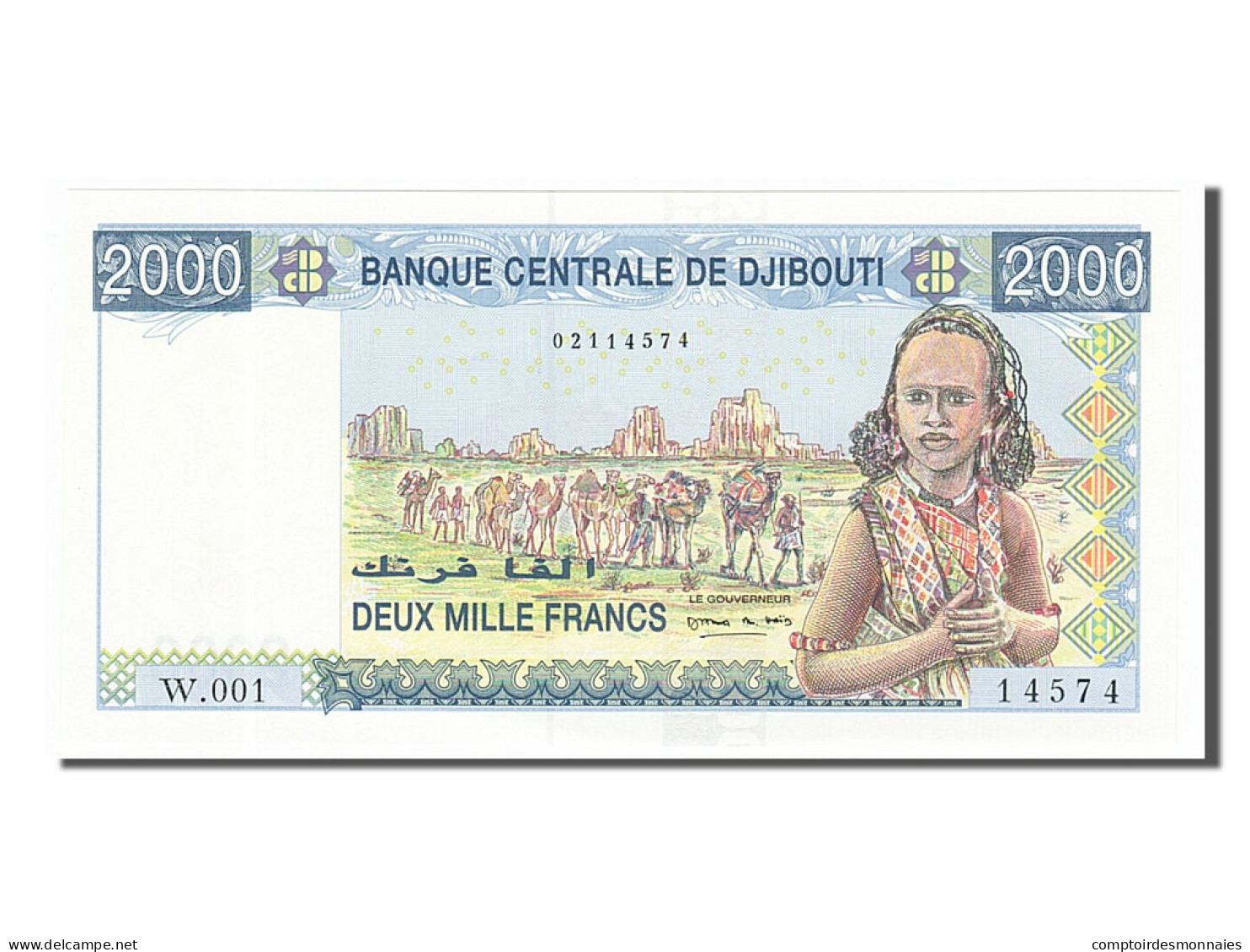 Billet, Djibouti, 2000 Francs, 2005, NEUF - Djibouti