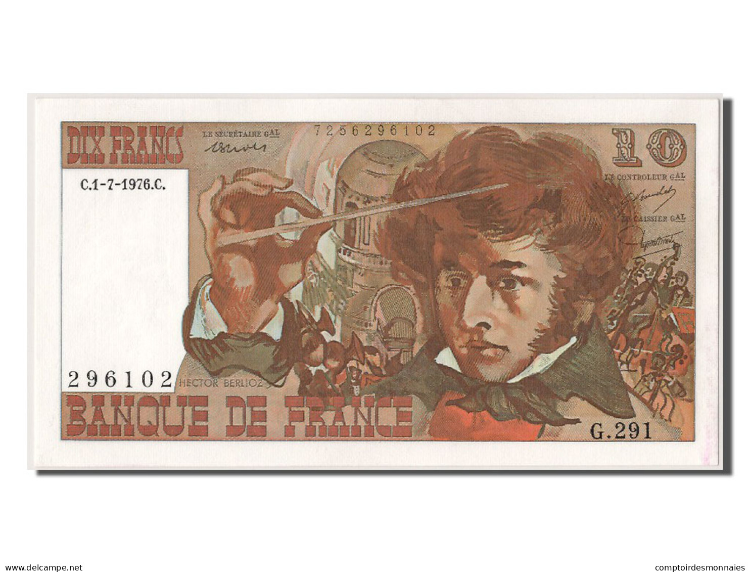 Billet, France, 10 Francs, 10 F 1972-1978 ''Berlioz'', 1976, 1976-07-01, NEUF - 10 F 1972-1978 ''Berlioz''