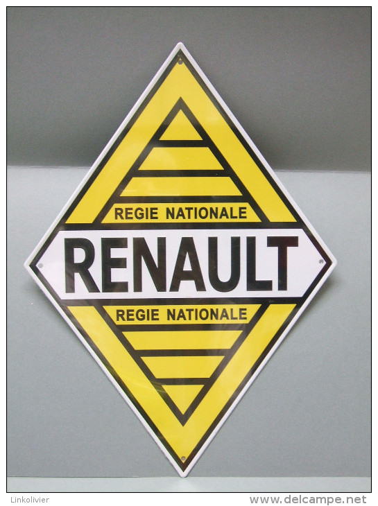 PLAQUE Publicitaire En Tôle RENAULT - Blechschilder (ab 1960)