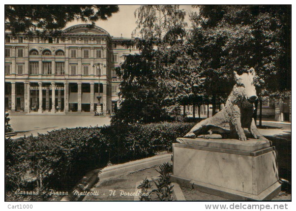 CARRARA PIAZZA MATTEOTTI VG. 1952 - Carrara