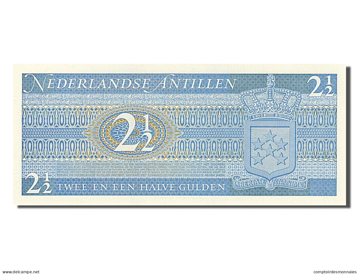 Billet, Netherlands Antilles, 2 1/2 Gulden, 1970, 1970-09-08, NEUF - Aruba (1986-...)