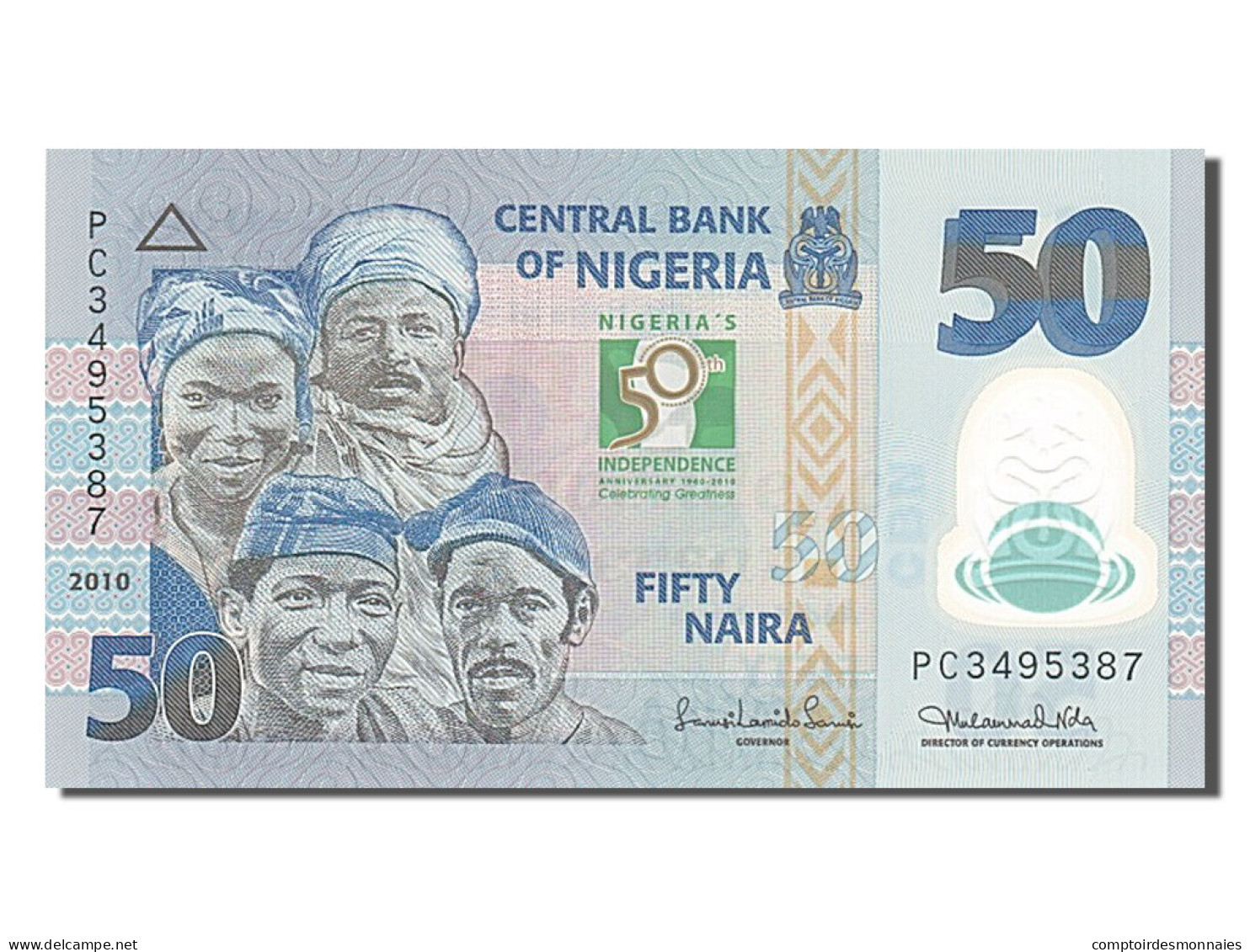 Billet, Nigéria, 50 Naira, 2010, NEUF - Nigeria