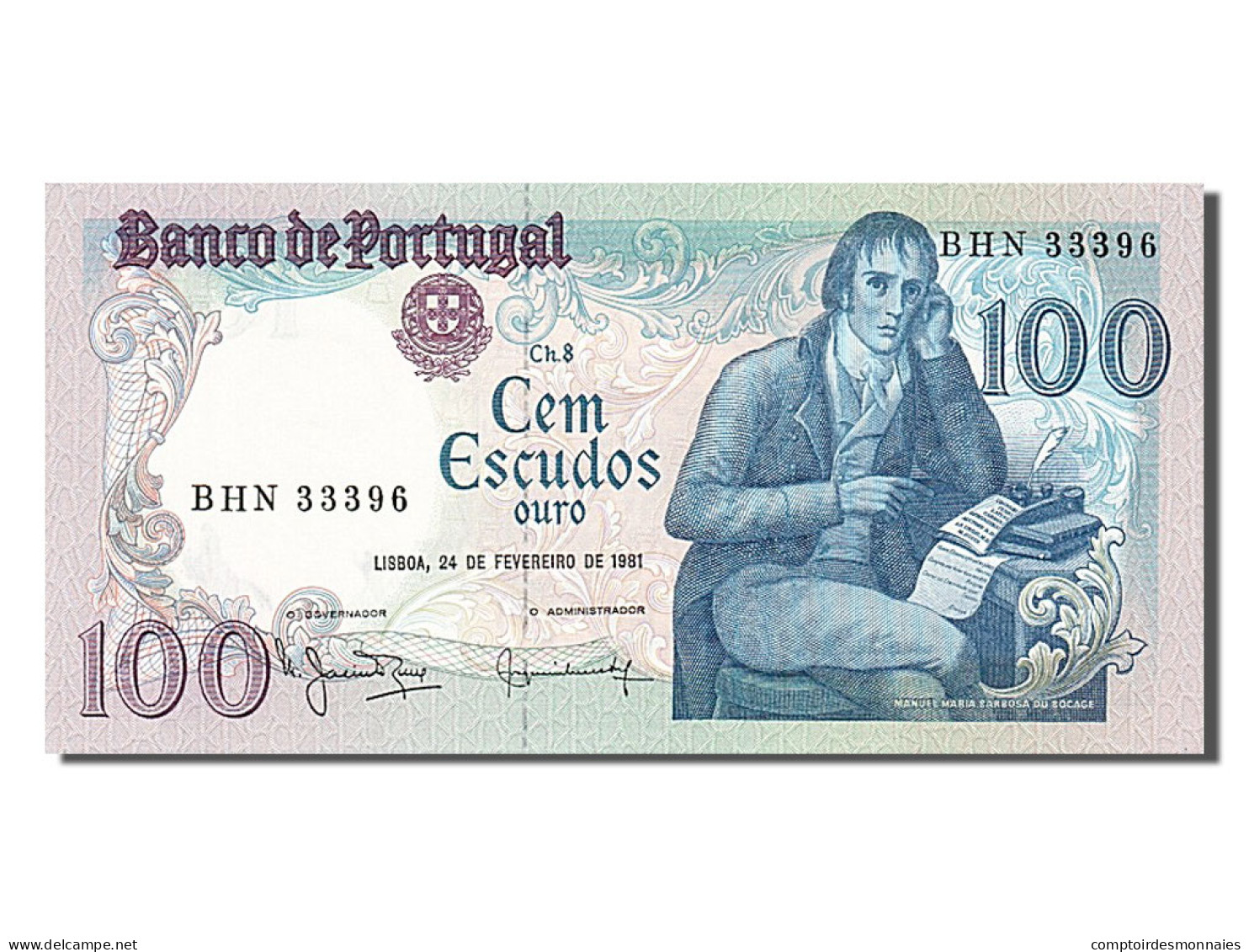 Billet, Portugal, 100 Escudos, 1981, 1981-02-24, NEUF - Portugal