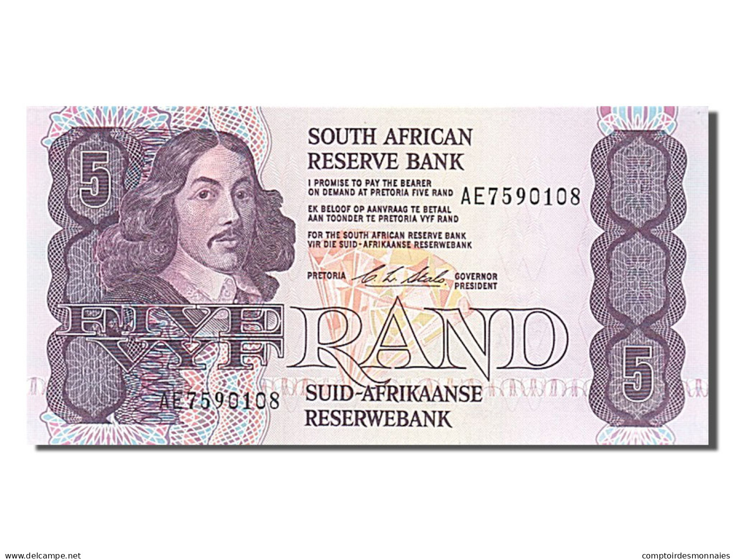 Billet, Afrique Du Sud, 5 Rand, 1990, NEUF - Afrique Du Sud