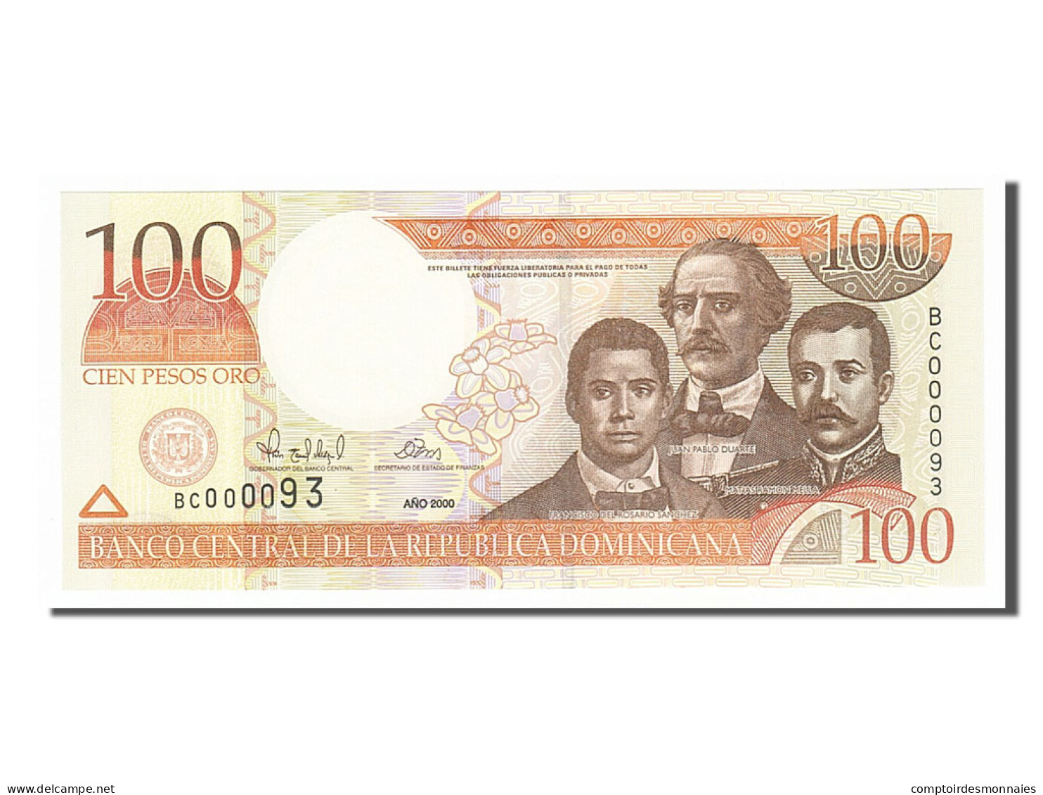 Billet, Dominican Republic, 100 Pesos Oro, 2000, NEUF - Dominicana