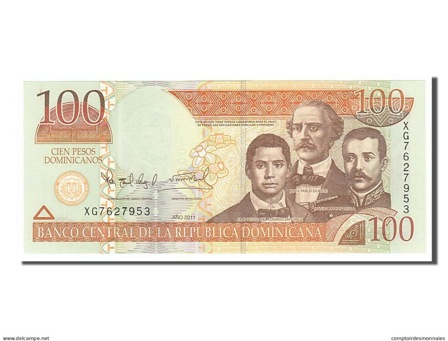 Billet, Dominican Republic, 100 Pesos Dominicanos, 2011, NEUF - Dominicana