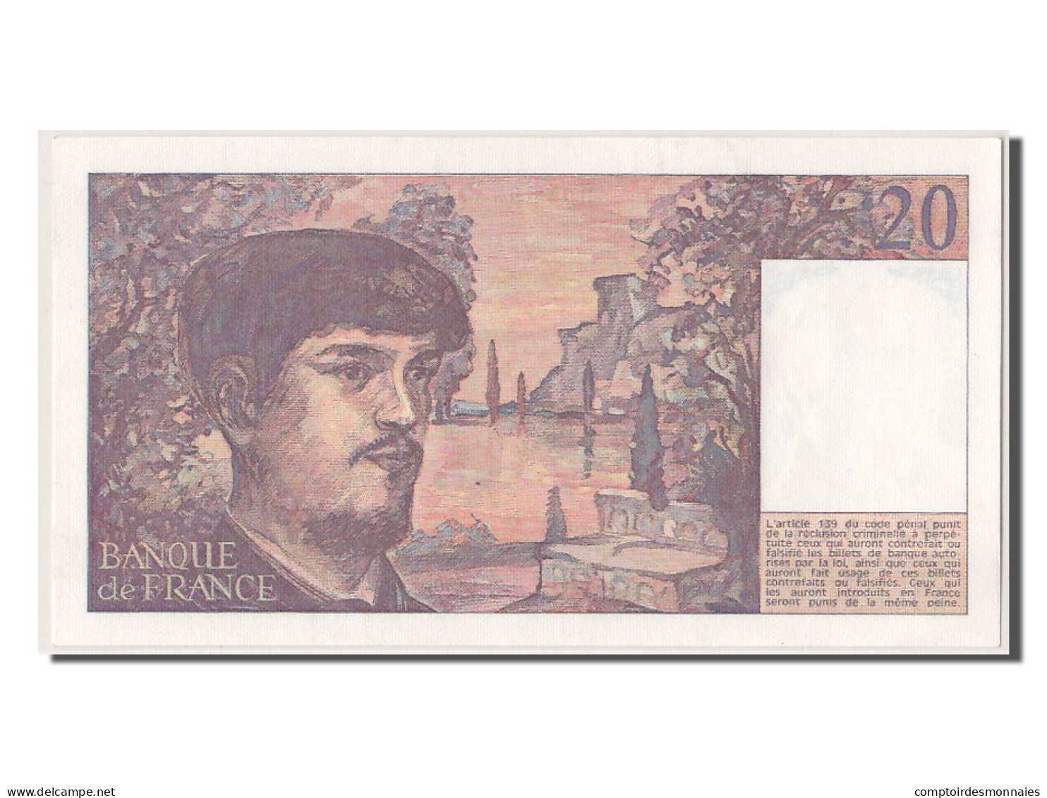 Billet, France, 20 Francs, 20 F 1980-1997 ''Debussy'', 1980, SPL, Fayette:66.1 - 20 F 1980-1997 ''Debussy''