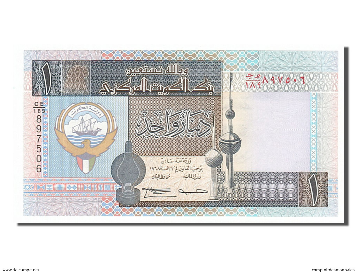 Billet, Kuwait, 1 Dinar, 1994, NEUF - Koweït