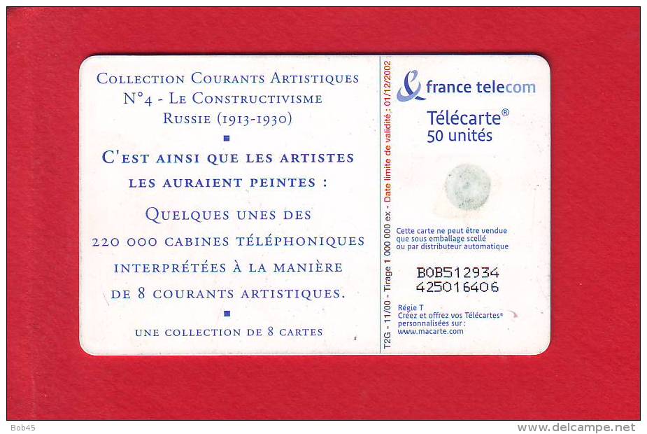 471 - Telecarte Publique Collection Courant Artistique Le Constructivisme (F1105) - 2000
