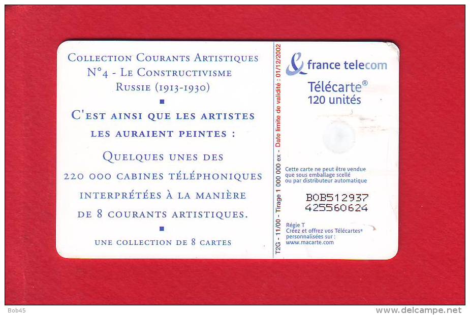 472 - Telecarte Publique Collection Courant Artistique Le Constructivisme (F1106) - 2000