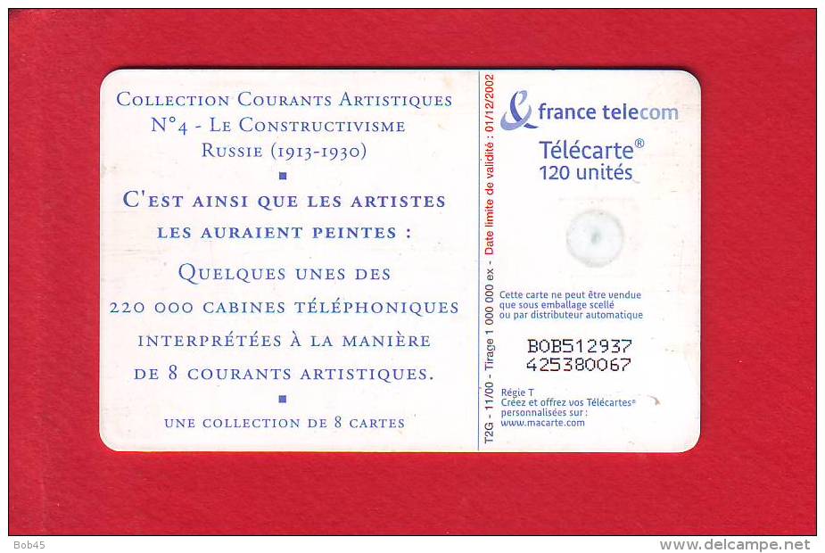 473 - Telecarte Publique Collection Courant Artistique Le Constructivisme (F1106) - 2000
