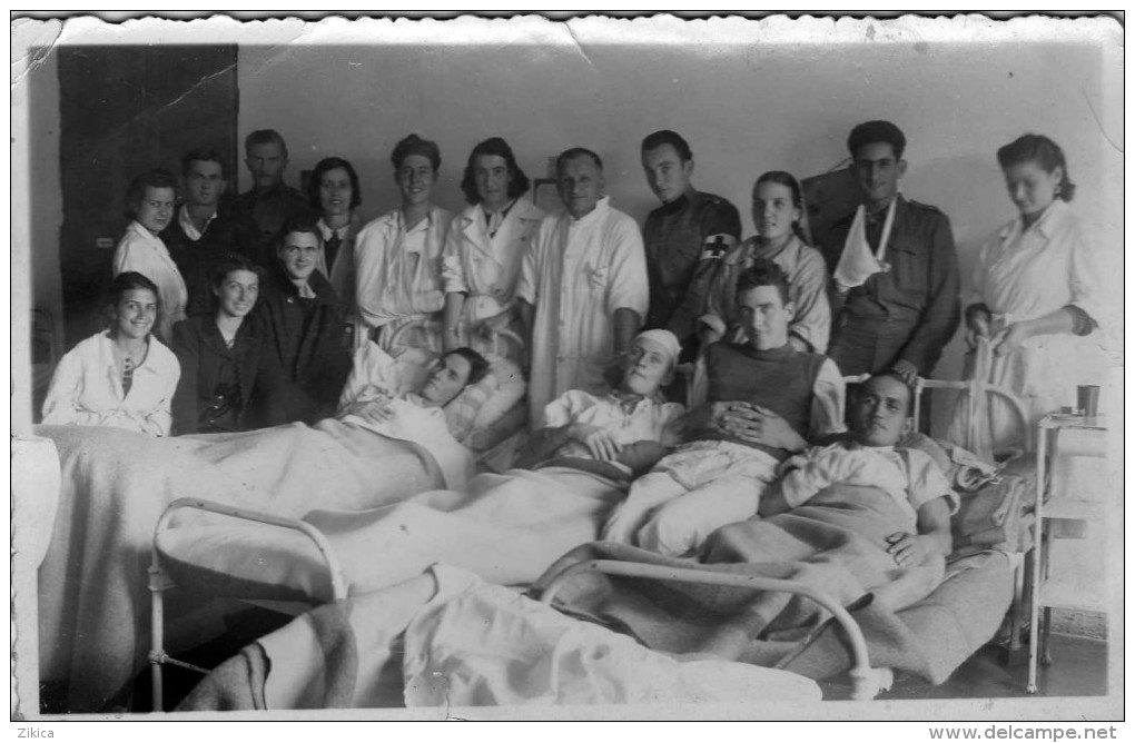 Macedonia,Bitola,hospital,English POWs,august 1941,back Side - Names Of Prisoners,VERY RARE,photo PAPAKOCH - Weltkrieg 1939-45