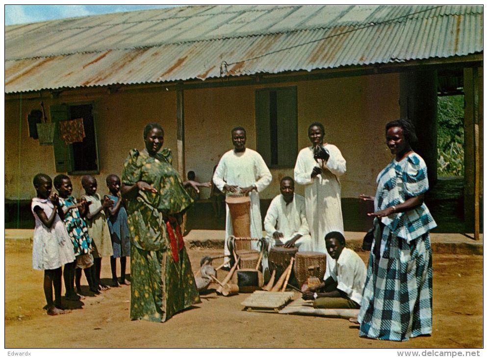 Muganda Dancers, Uganda Postcard #1 - Uganda