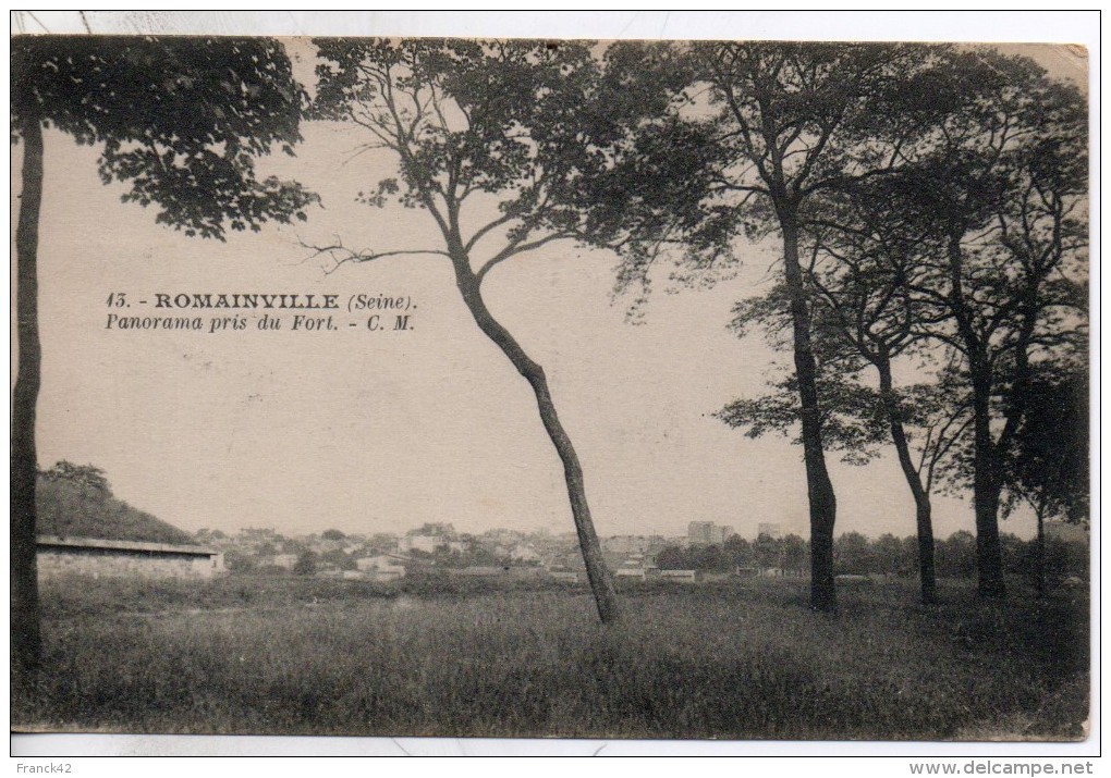 93. Romainville. Vue Générale. Coins émoussés - Romainville