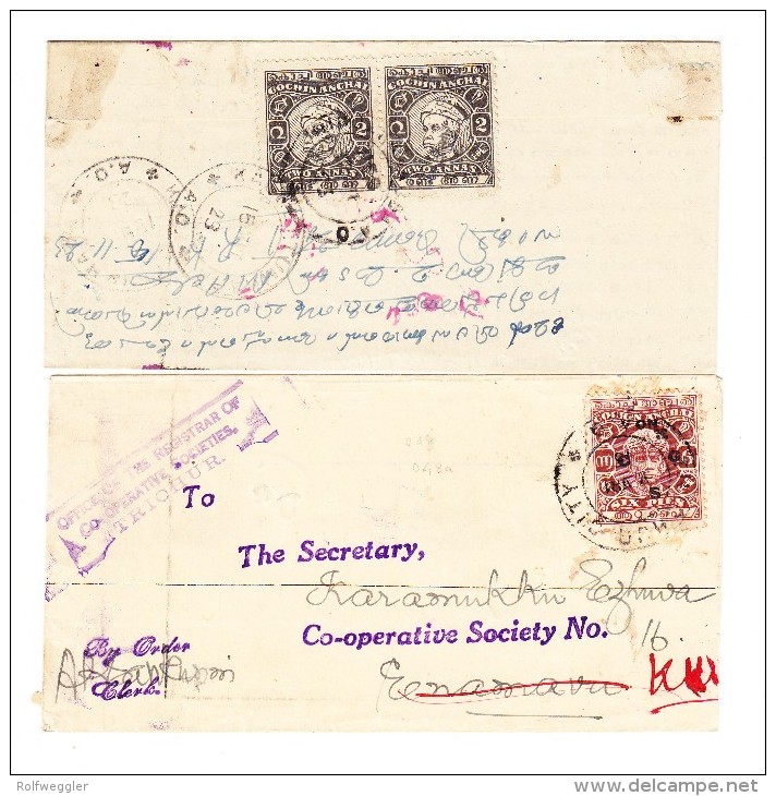 INDIEN - COCHIN - Lot Von 10 Briefe (6 Bilder) - Cochin