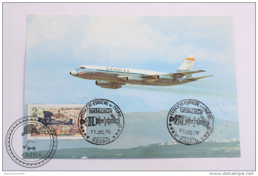 Airline Transport, Airship Spantax  - Convair CV 990 A Coronado - Circulated - Dirigibili