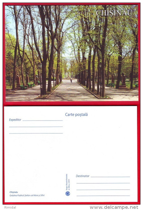 Moldova, Postcard, Chisinau - Public Garden 'Stephan The Great', 2014 - Moldavie