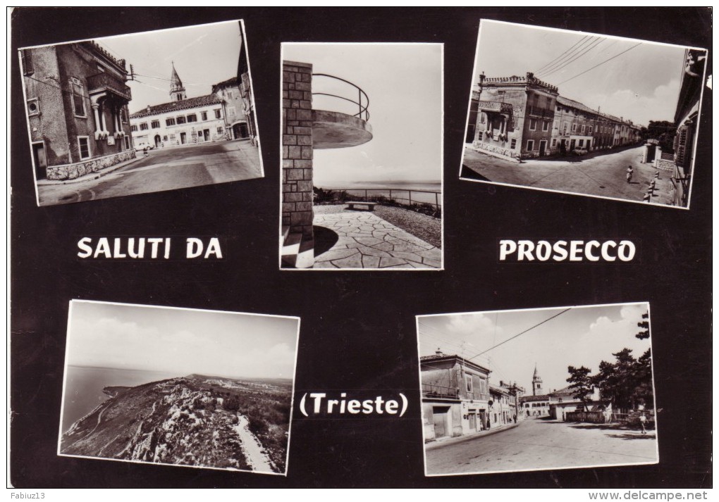 SALUTI DA PROSECCO PROSEK  OPICINA TRIESTE  1965 NON VIAGGIATA - Trieste