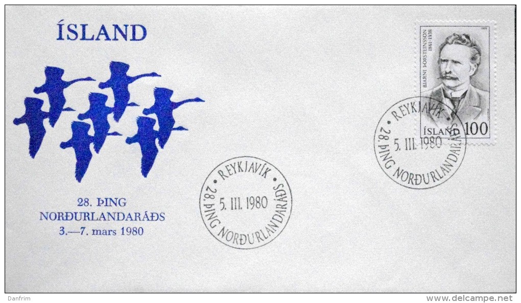 Iceland 1980  MiNr.547     Special Cancel Cover     ( Lot 2990 ) - Covers & Documents