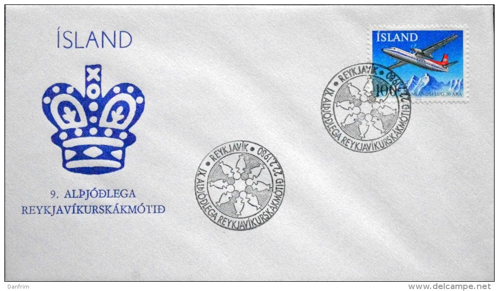 Iceland 1980  MiNr.533     Special Cancel Cover     ( Lot 2989 ) - Briefe U. Dokumente