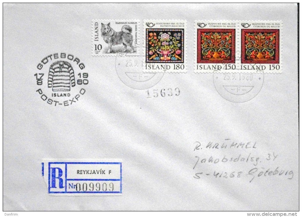 Iceland 1980  MiNr.  Special Cancel Letter    ( Lot 2987 ) - Storia Postale