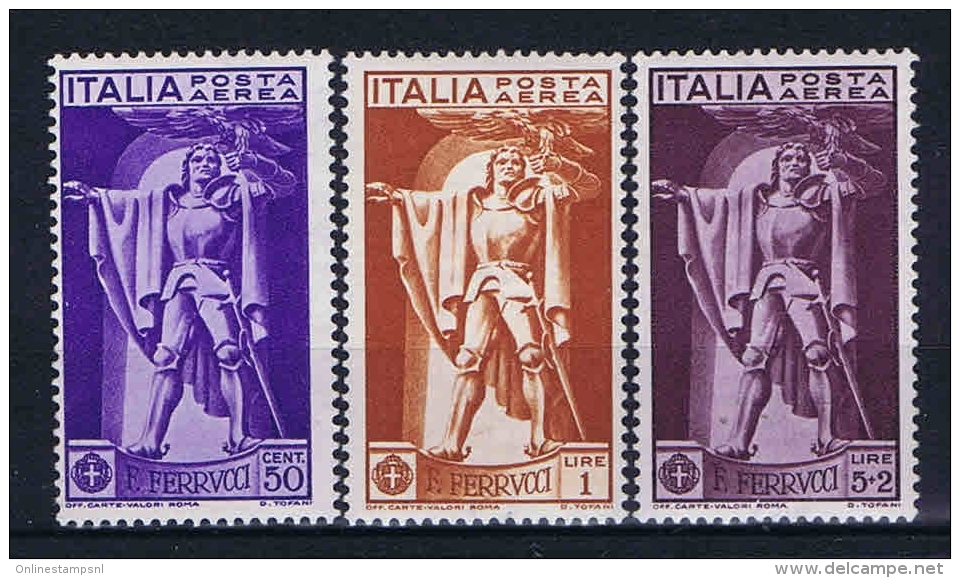 Italy: Airmail 1930 Mi 342-344 Sa A18-20, MH/* - Poste Aérienne