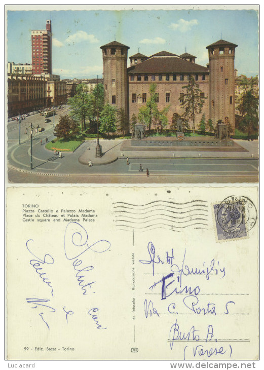 TORINO -PIAZZA CASTELLO E PALAZZO MADAMA - Orte & Plätze