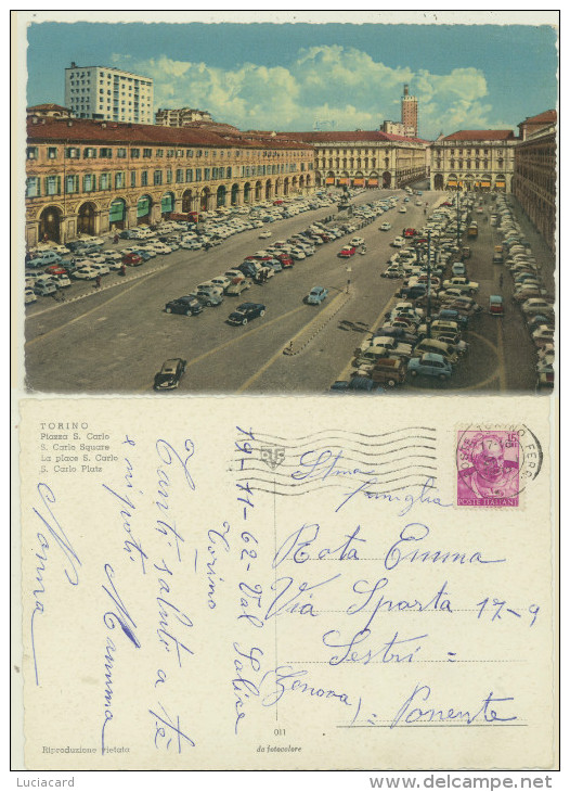 TORINO -PIAZZA S.CARLO - Places & Squares