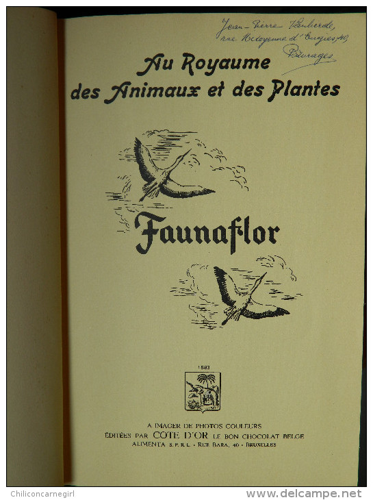 Album Images Côte D´Or - Faunaflor - Au Royaume Des Animaux Et Des Plantes - Quasi Complet (Manque 3 Images) - BE - 1955 - Côte D'Or