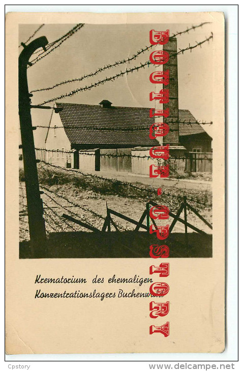 CAMP De CONCENTRATION NAZI < GUERRE 39-45 < KREIMATORIUM Des EHEMALIGEN < KONZENTRATIONSLAGERS BUCHENWALD <  DOS SCANNE - Guerre 1939-45