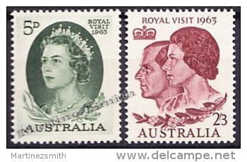 Australia 1963 Yvert 284-85, Royal Visit - MNH - Mint Stamps