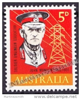 Australia 1965 Yvert 313, Centenary Birth Of General John Monash - MNH - Mint Stamps
