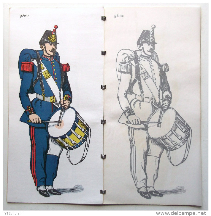 ALBUM N°1 IMAGERIE EPINAL PELLERIN SOLDIERS SOLDATS  GENIE GENDARME LANCIER DRAGON HUSSARD CANTINIERE - Uniforms