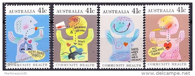 Australia 1990 Yvert 1151-54, Community Health - MNH - Nuevos