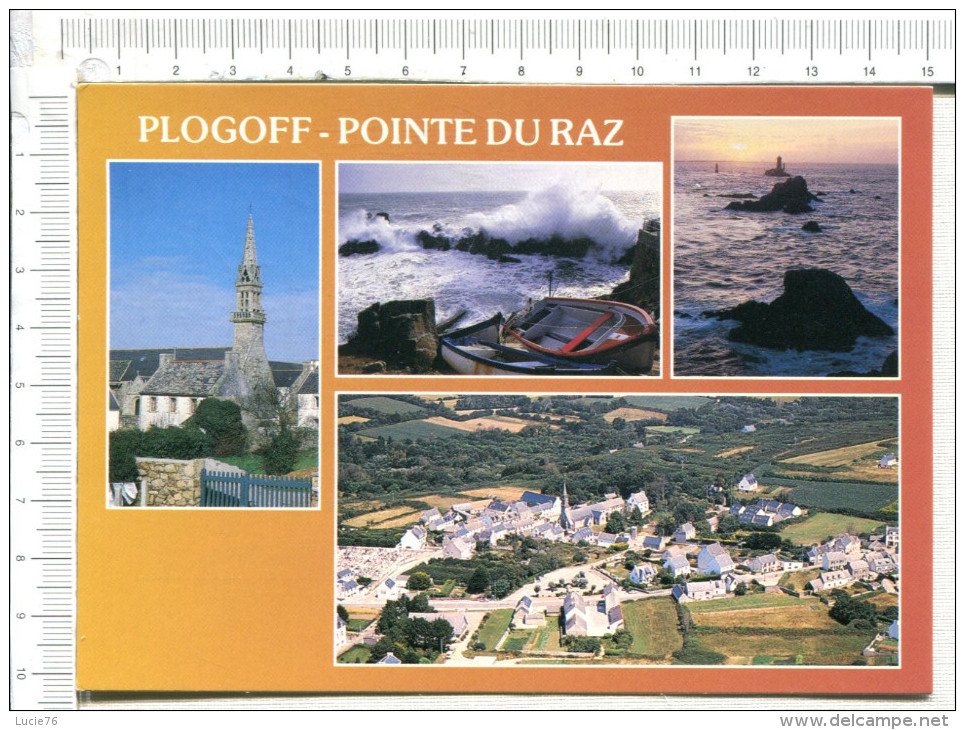 PLOGOFF -  4 Vues  : Le Bourg, Le Port De  Bestrées,  La Pointe Du Raz - Plogoff