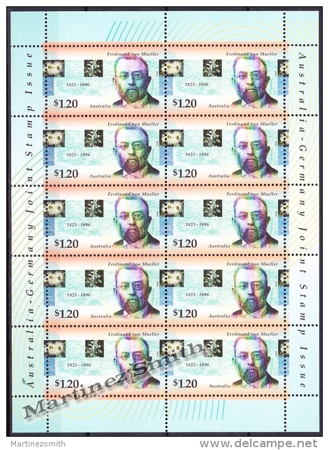 Australie - Australia 1996 Yvert 1563, Centenary Death Of Ferdinand Von Mueller - Sheetlet - MNH - Sheets, Plate Blocks &  Multiples