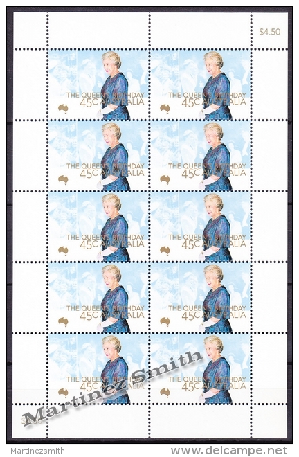 Australie - Australia 1999 Yvert 1817, Birthday Queen Elizabeth II - Sheetlet - MNH - Sheets, Plate Blocks &  Multiples