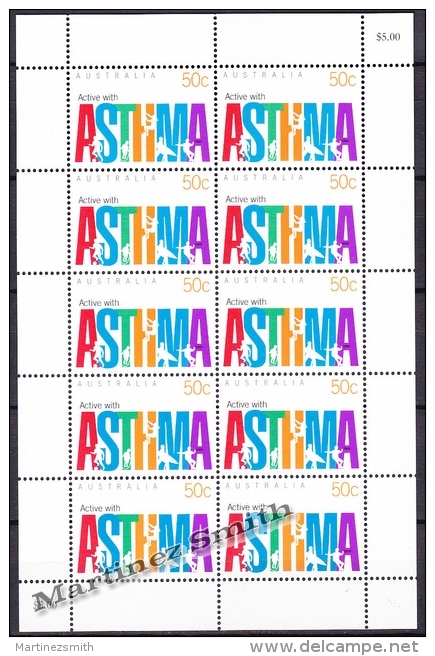 Australie - Australia 2003 Yvert 2164, Active With Asthma - Sheetlet - MNH - Sheets, Plate Blocks &  Multiples