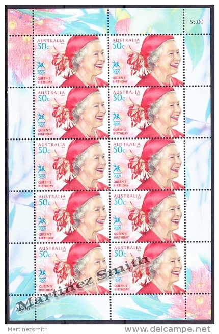 Australie - Australia 2005 Yvert 2338  Birthday Queen Elizabeth II - Sheetlet - MNH - Hojas, Bloques & Múltiples