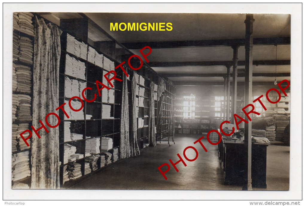 MOMIGNIES-Magasin Du LAZARET-Lingerie-Appareils-2x Cartes Photos Allemandes-Guerre 14-18-1WK-BELGIQUE-BELGIEN- - Momignies