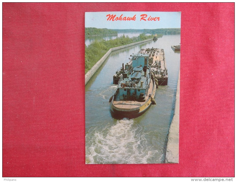 Erie Canal Near Schenectady NY Tug Boat   Not Mailed     Ref 1302 - Tugboats