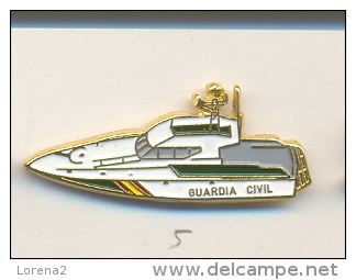 13-gc5. Pin Lancha Rápida Guardia Civil - Policia